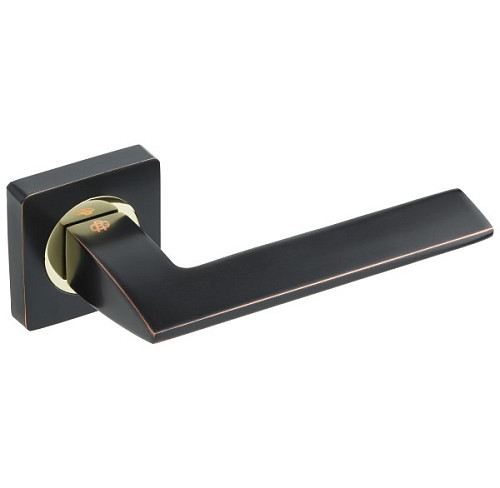 Ручки на розеті GAVROCHE Scandium AL-A1 ORB/PB чорний з патиною/золото - Фото №2