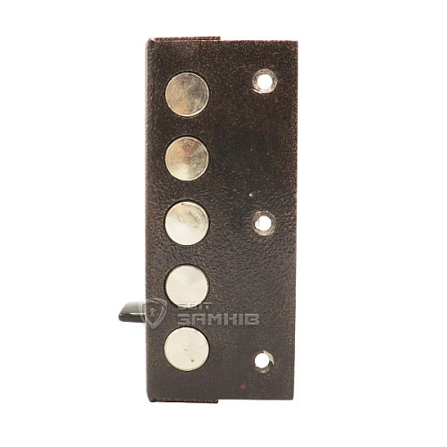 Замок накладний ГАРДІАН 20.05 (BS64мм) горизонтальна свердловина 5 ключів лівий (н) - Фото №4