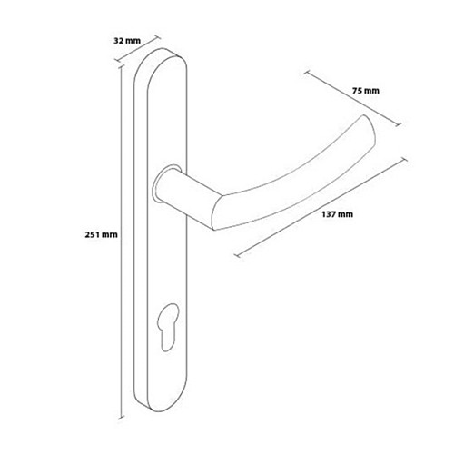 Ручки на планке METAL-BUD Proxima 90 нержавеющая сталь - Фото №2