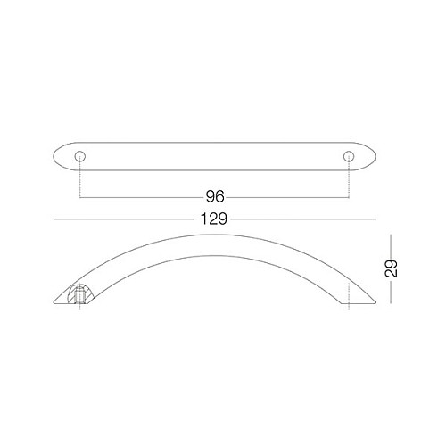 Ручка для мебели MVM SS-1020 96 мм SS нержавеющая сталь - Фото №3