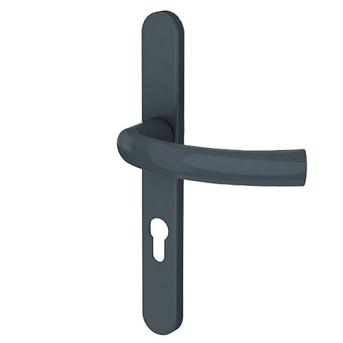 Ручки на планке MEDOS Jowisz 92/32 овальная планка 7016M антрацит - Фото №2