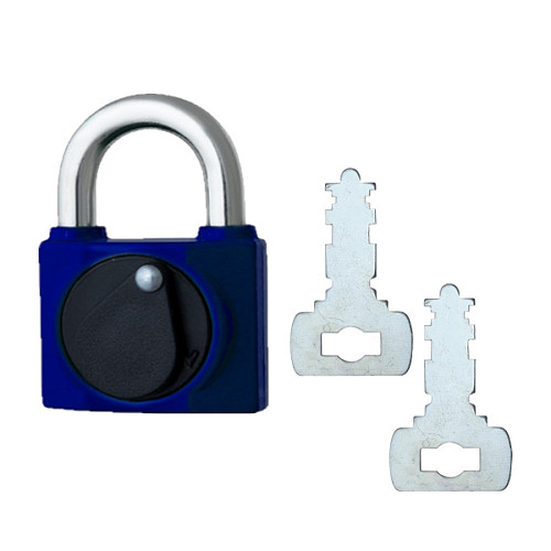Замок навесной TOKOZ 800/40L (2 ключа) синий - Фото №2