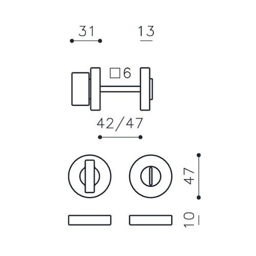 Вороток OLIVARI Space CR хром глянцевый - Фото №2