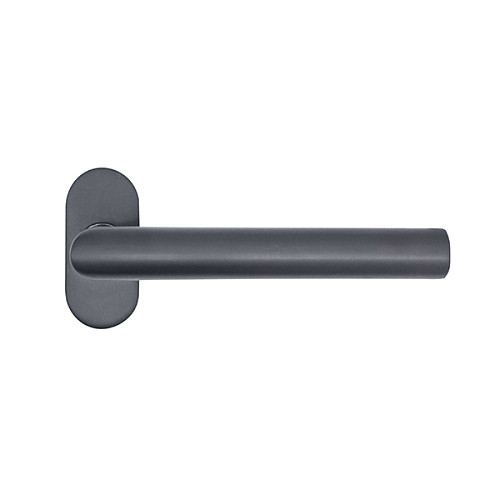 Ручки на розеті ABARO Lido FM фіксована-натискна антрацит - Фото №6