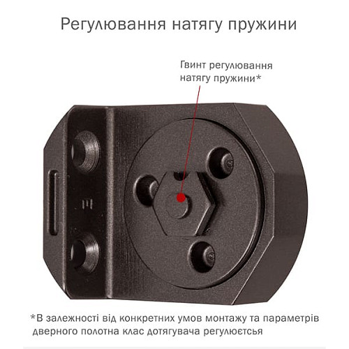 Доводчик RYOBI DS-3550 BC/DA STD с фиксацией до 100кг Коричневый - Фото №7