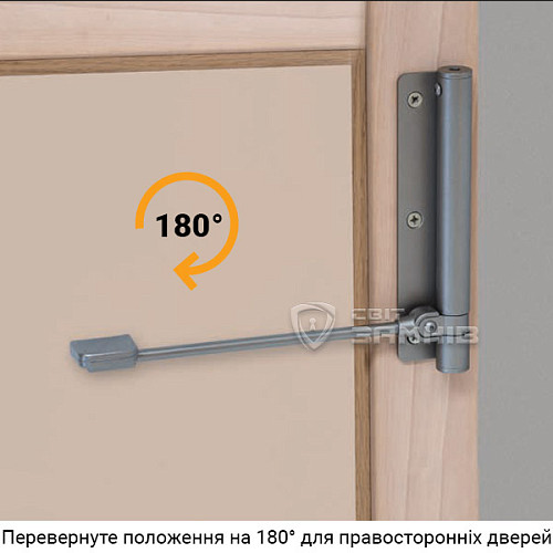 Дотягувач для хвіртки ALDEGHI LUIGI 114ZN170S лівий ZN чорний цинк - Фото №4