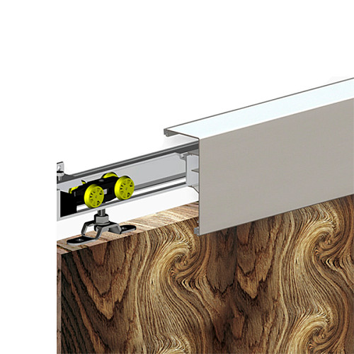 Маскировочная планка VALCOMP Herkules WOOD с боковыми заглушками и щеткой длина 3,01м серебро - Фото №2