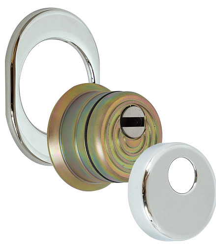 Протектор DISEC SFERIK BLINDO RB42 DIN OVAL 35мм хром полірований - Фото №2