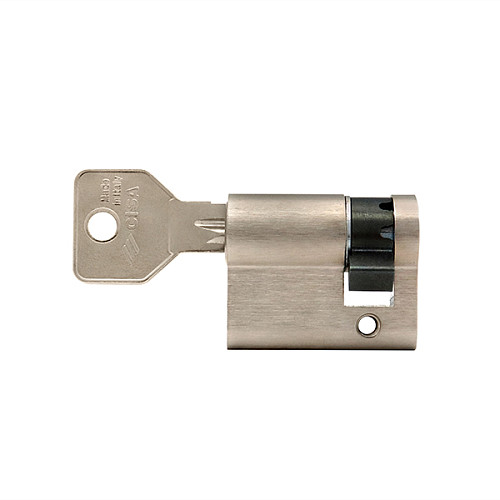 Циліндр половинка CISA C2000 50 (40*10) нікель матовий 3 ключі - Фото №5