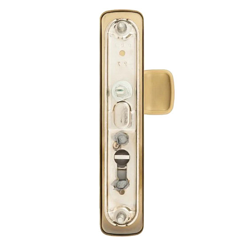 Ручки на планці з протектором ROSTEX Astra R 85мм (38-55мм) фіксована-натискна матовий титан PVD	 - Фото №4