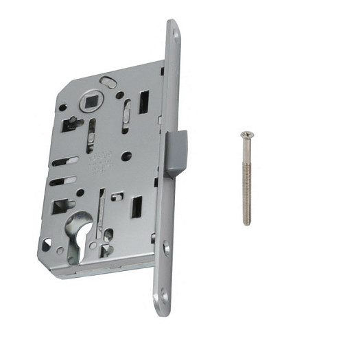 Механізм замка AGB Mediana Evolution PZ (BS50*85мм) матовий хром - Фото №3