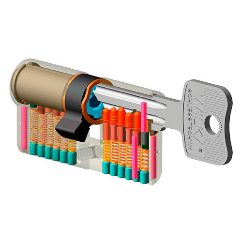 Циліндр WILKA 1400 K423 95 (40*55) нікель - Фото №6