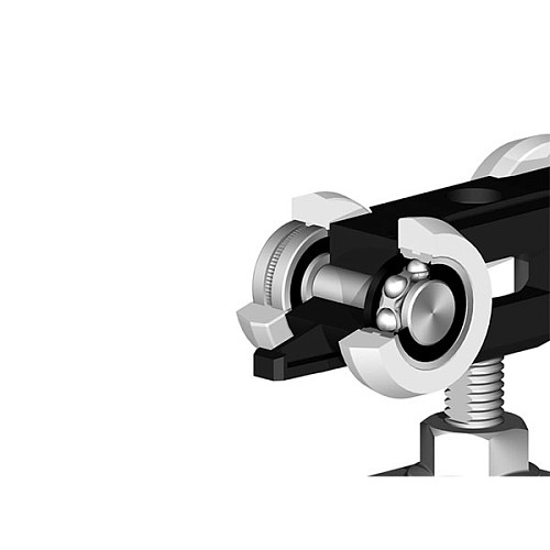 Розсувна система VALCOMP Herkules HS120 довжина 2 м на 2 полотна вагою до 120 кг - Фото №6