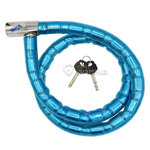 Замок для велосипеда VIRO Moto Serpis з тросом 150см 2 ключа - Фото №2