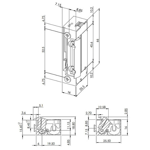 Електрозащіпка DORCAS 99-2 AF НЗ-А (без живлення замкнена) - Фото №5