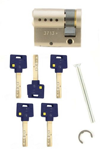 Циліндр половинка MUL-T-LOCK MTL600/Interactive+ 69.5 (60*9.5) нікель сатин 5 ключів - Фото №2