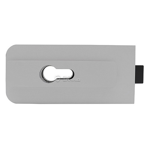 Замок накладной WALA WZAM SM1OZ2 двухсторонний для стеклянной двери (стекло-стекло) серебряный - Фото №2