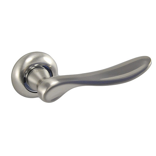 Ручки на розеті SIBA Latina (R02) матовий нікель/хром - Фото №2