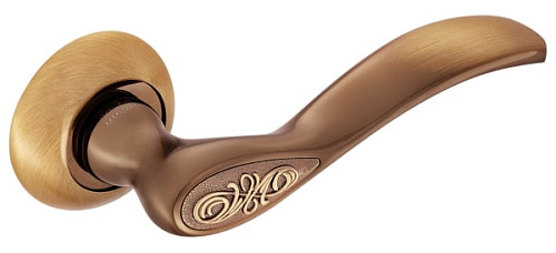 Ручки на розеті MVM Z-1313 (T3-E9) PCF полірована бронза - Фото №2