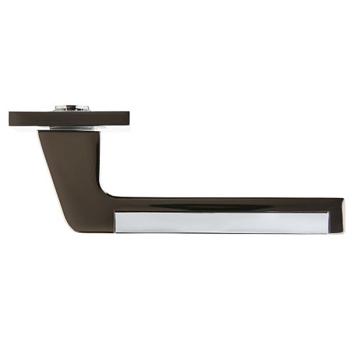 Ручки на розеті GAVROCHE Uranium U-Z25 BN/CP чорний нікель/хром - Фото №3