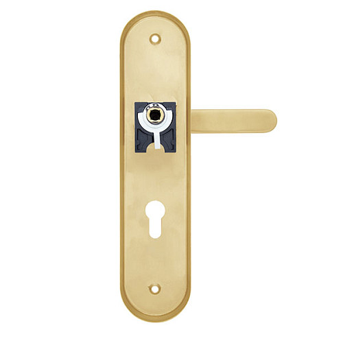 Ручки на планке с протектором ROSTEX Solid-Pro + F 90мм (56-70мм) нержавеющая сталь матовая титан PVD - Фото №2