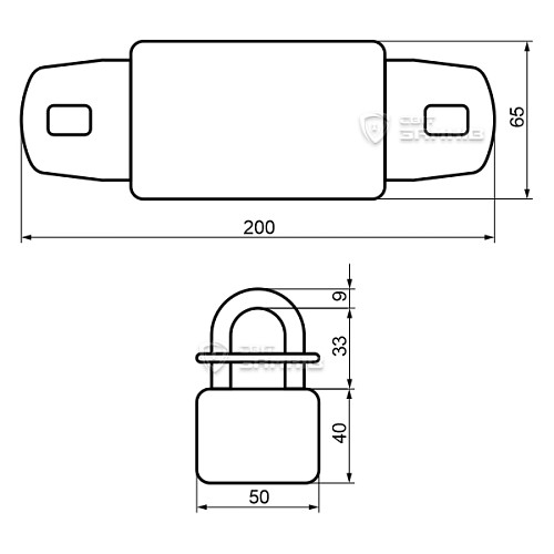 Замок навісний TOKOZ UZ 240+ (3 ключа) - Фото №9