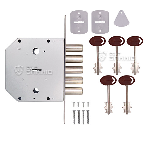Механізм замка SHERLOCK 601 (BS66,5мм) 5 ключів - Фото №4