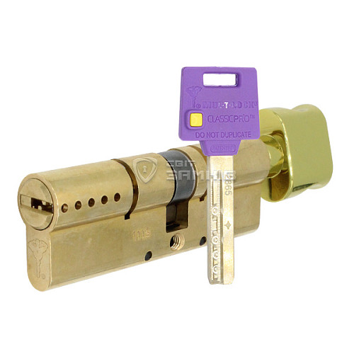Цилиндр MUL-T-LOCK MTL400/ClassicPRO 76 (45*31T) латунь - Фото №1