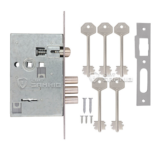 Механізм замка SHERLOCK 05.008 (BS55*55мм) 5 ключів - Фото №4
