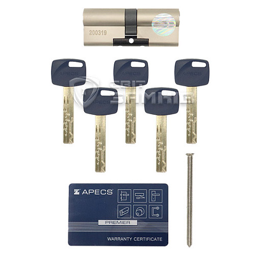 Циліндр APECS XR 80 (30*50) нікель сатин - Фото №3