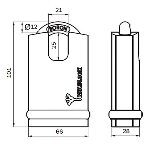 Замок навісний MUL-T-LOCK NE12H Interactive+ (3 ключа) - Фото №7