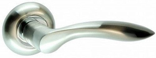 Ручки на розеті KEDR R10.050-AL SN/CP сатин/хром - Фото №2