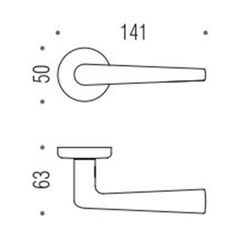 Ручки на розеті COLOMBO Robotre CD91 (CD69BZGG-CD63GB) полірована латунь - Фото №3