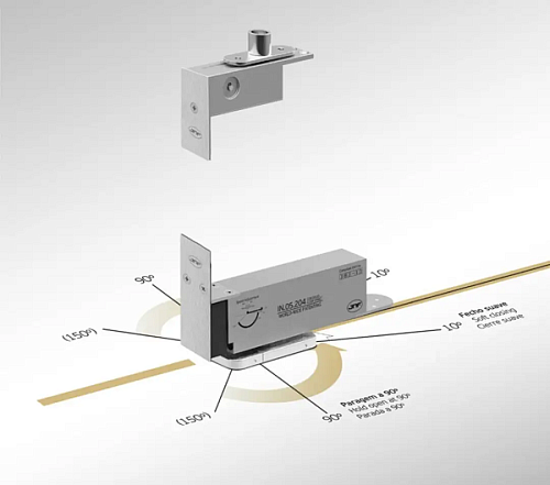 Доводчик-петля JNF IN.05.204 до 100 кг для деревянных дверей - Фото №4
