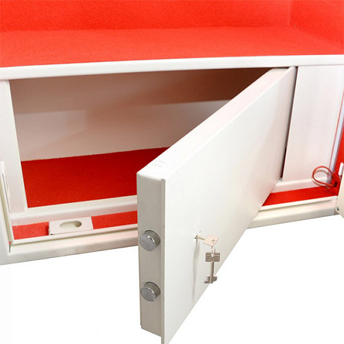 Сейф оружейный GRIFFON GD.840.E.T GLASS CREAM из ударопрочного стеклом - Фото №6