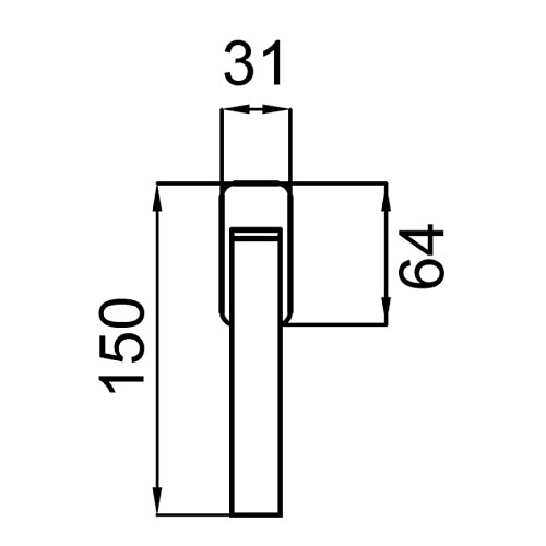 Ручка віконна DND by MARTINELLI Quattro-Z хром - Фото №2