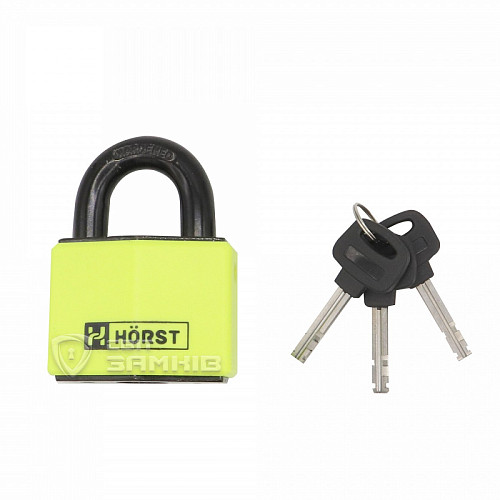 Замок навісний HORST HR-SP1-60D (3 ключа) - Фото №4
