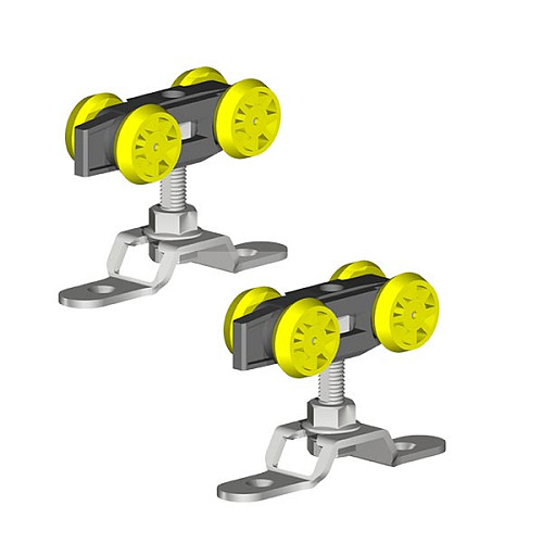 Комплект фурнітури Valcomp Herkules HS60FR для 1 полотна з дерева до 60 кг без направляючої - Фото №2