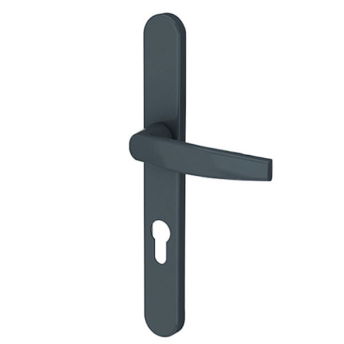 Ручки на планке MEDOS Victory 92/25 овальная планка 7016M антрацит - Фото №2