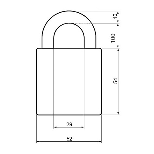 Замок навісний TOKOZ Gama OS PRO 50 (100 мм, 3 ключа) чорний - Фото №6