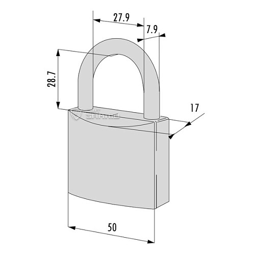 Замок навісний CISA LL POP 21010.50 (50 мм, 2 ключа) - Фото №8 Замок навісний CISA LL POP 21010.50 (50 мм, 2 ключа) - Фото №8