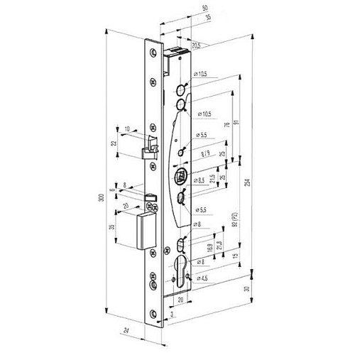 Електромеханічний замок ABLOY EL 461 (BS35*92мм) - Фото №10
