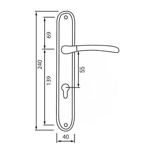 Ручки на планке SIBA Lucca 55 матовое темное золото/темное золото - Фото №2