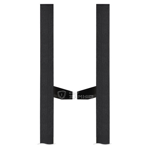 Ручки скоби MEDOS PR Lisbon 1500/1000.45 (комплект) труба 40*20 чорні - Фото №2