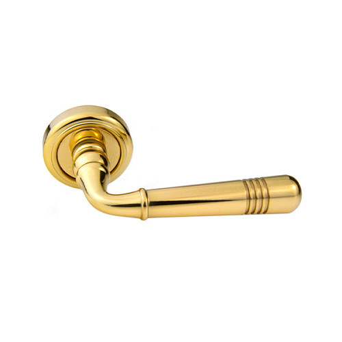 Ручки на розетте FADEX Alpha 480V L01 латунь полированная - Фото №2