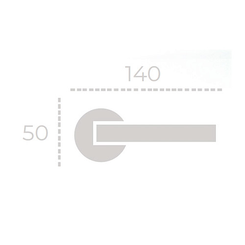 Ручки на розеті FORME Philip 194A N16 нікель перламутровий - Фото №3