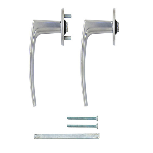 Ручки на розетте ABLOY Polarita хром сатин - Фото №3