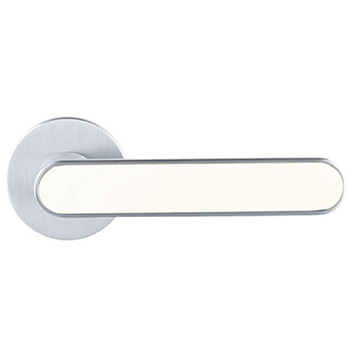 Ручки на розеті GAVROCHE Barium Ba-Z28 MSCB/White італійський сатин/білий - Фото №3