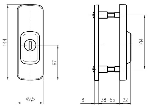 Протектор ROSTEX Astra R3 (38-55мм) титан PVD матовий - Фото №5