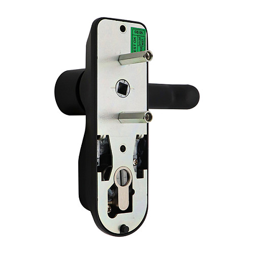 Ручка на планці CISA 07078.68 зовнішня з циліндром для накладної антипаніки чорний - Фото №5